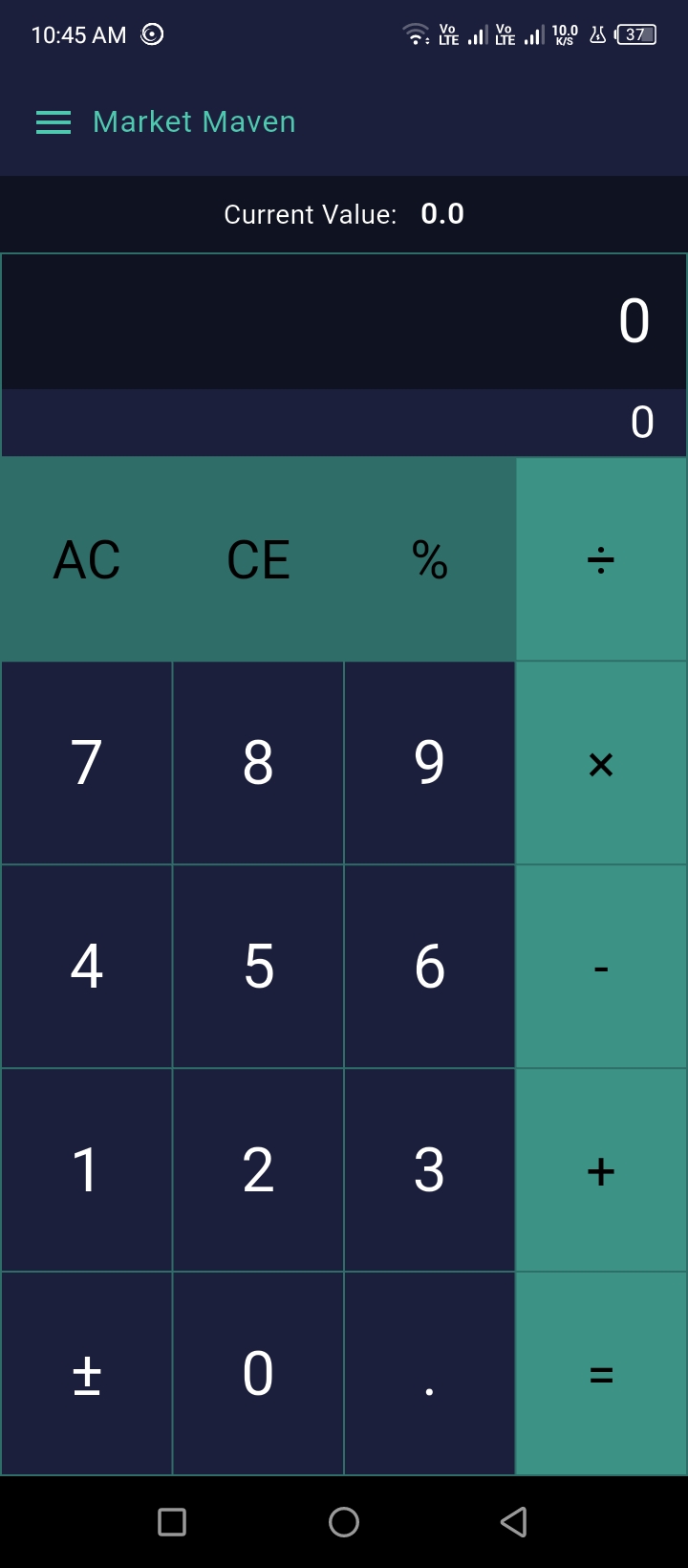 Utility Calculator (dark Theme)